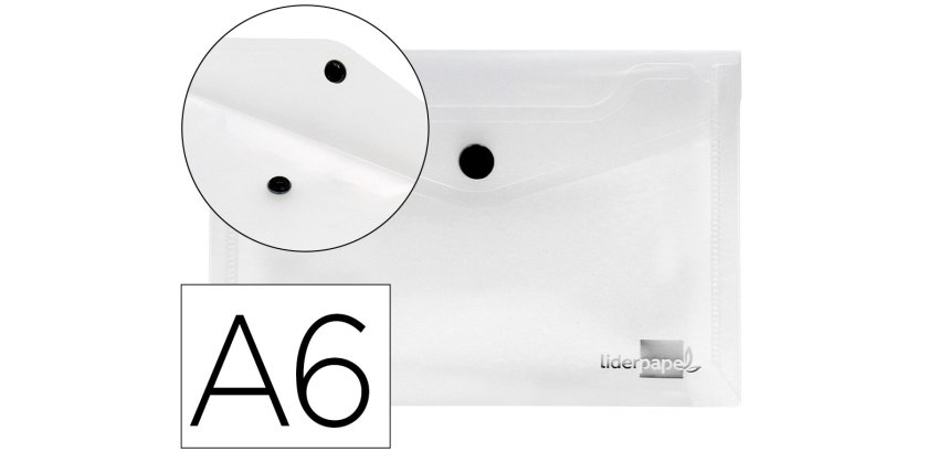 Carpeta liderpapel dossier broche 44234 polipropileno din a6 transparente translucido