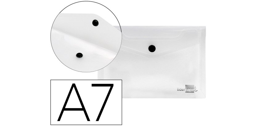 Carpeta liderpapel dossier broche 44224 polipropileno din a7 color transparente