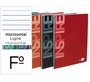 Cuaderno espiral liderpapel folio inspire tapa dura 80h 60 gr horizontal con margen colores surtidos