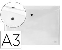 Carpeta liderpapel dossier broche 44244 polipropileno din a3 tranparente translucido