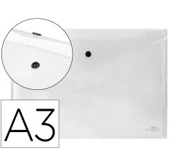 Carpeta liderpapel dossier broche 44244 polipropileno din a3 tranparente translucido