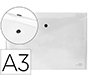 Carpeta liderpapel dossier broche 44244 polipropileno din a3 tranparente translucido
