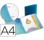 Carpeta liderpapel 2 anillas redondas mini 15 mm 49072 polipropileno din a4 azul translucido