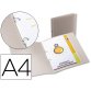 Carpeta liderpapel 2 anillas redondas mini 15 mm 49074 polipropileno din a4 transparente