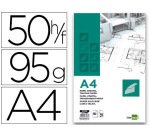 Bloc papel vegetal liderpapel encolado 50 hojas 210x297 mm 95 g