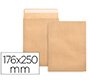 Sobre liderpapel bolsa n.14 kraft b5 176x250 mm tira de silicona caja de 500 unidades