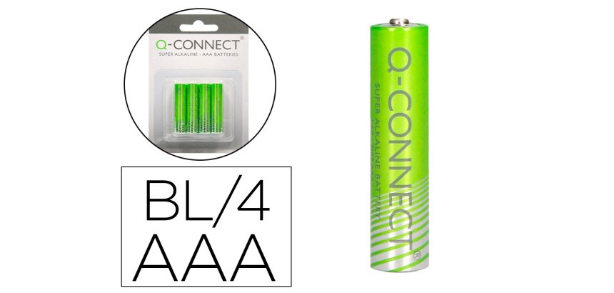 Pilas AAA q-connect- Blíster de 4