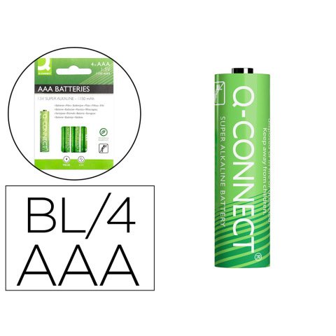 Pilas AAA q-connect- Blíster de 4