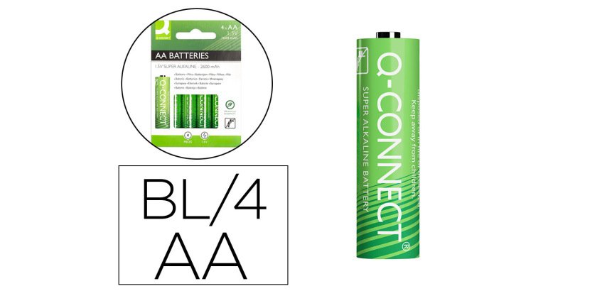 Pilas AA q-connect - Blíster de 4
