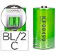 Pila q-connect alcalina C - LR14 blister con 2 pilas