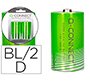 Pila q-connect alcalina d blister de 2 unidades