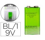 Pila q-connect alcalina LR61 de 9v blister con 1 unidad