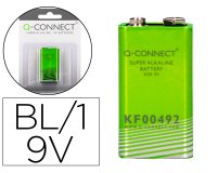 Pila q-connect alcalina LR61 de 9v blister con 1 unidad