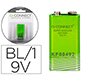Pila q-connect alcalina LR61 de 9v blister con 1 unidad