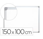 Pizarra blanca q-connect lacada magnetica marco de aluminio 150x100 cm