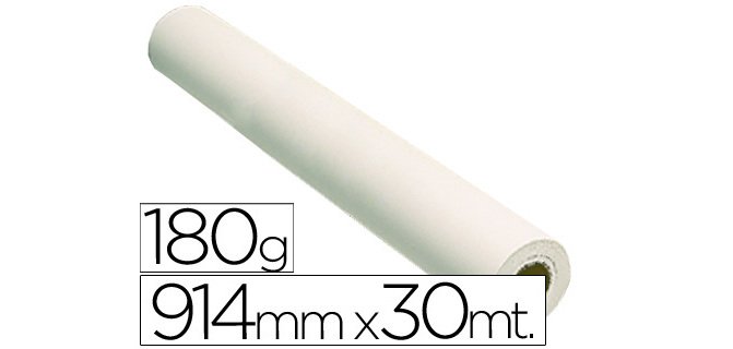 Papel reprografía fotográfico mate para plotter 941 mm x 30 m 180 g
