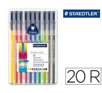 Rotulador de colorear Triplus Color Staedtler colores surtidos - Paquete de 20