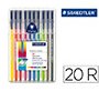 Rotulador de colorear Triplus Color Staedtler colores surtidos - Paquete de 20