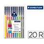 Rotulador de colorear Triplus Color Staedtler colores surtidos - Paquete de 20