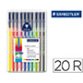Rotulador de colorear Triplus Color Staedtler colores surtidos - Paquete de 20