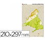 Mapa mudo color din a4 madrid comunidad de madrid fisico