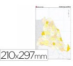 Mapa mudo color din a4 cataluña politico