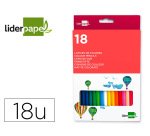 Lapices de colores liderpapel caja de 18 unidades colores surtidos
