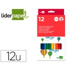 Lapices de colores liderpapel jumbo con sacapuntas caja de 12 unidades colores surtidos