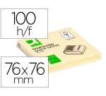 Bloc de notas adhesivas quita y pon q-connect 76x76 mm zig-zag