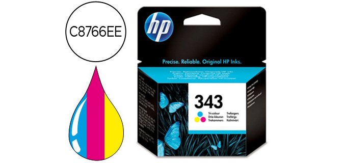 Ink-jet hp 343 6540 6620 5740 5745 6840 6540 6940 9800 d4160photosmart 2575 2710 325 370 375 8150 c3100 tricolor n.343