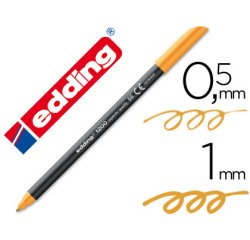 Rotulador edding punta fibra 1200 naranja neon n.66 punta de fibra 0,5 mm