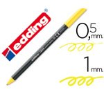 Rotulador edding punta fibra 1200 amarillo neon n.65 punta de fibra 0,5 mm