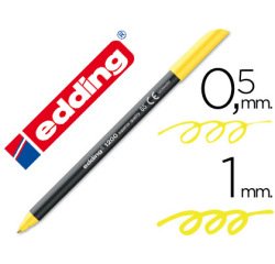 Rotulador edding punta fibra 1200 amarillo neon n.65 punta de fibra 0,5 mm