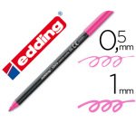 Rotulador edding punta fibra 1200 rosa neon n.69 punta de fibra 0,5 mm