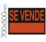 Cartel plastico archivo 2000 \"se vende\" rojo fluorescente 700x500 mm