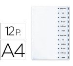 Separador avery cartulina din a4 12 pestañas imprimibles
