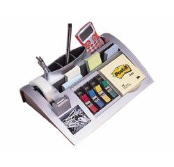 Organizador de sobremesa 3m c-50 incluye bloc de notas rollo de cinta scotch 4 dispensadores de banderitas