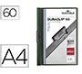 Carpeta Durable Duraclip® 60 dossier pinza lateral metálica verde oscuro capacidad 60 hojas