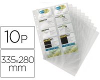 Recambio fundas duraclip para tarjetero 2384 bolsa de 10 hojas capacidad 20 tarjetas por hoja
