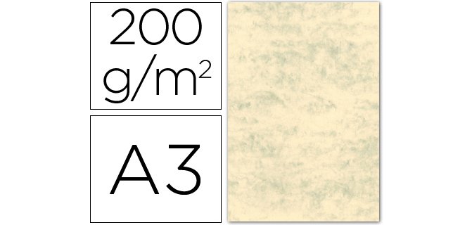 Cartulina marmoleada 200 g - Paquete de 100