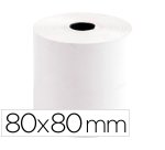 Rollo sumadora termico q-connect 80 mm ancho x 80 mm diametro sin bisfenol a