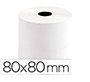 Rollo sumadora termico q-connect 80 mm ancho x 80 mm diametro sin bisfenol a