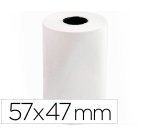 Rollo sumadora termico q-connect 57 mm ancho x 47mm diametro para maquinas tarjetade creditos sin bisfenol a