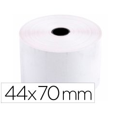 Rollo sumadora termico q-connect 44 mm ancho x 70 mm diametro sin bisfenol a