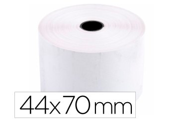 Rollo sumadora termico q-connect 44 mm ancho x 70 mm diametro sin bisfenol a