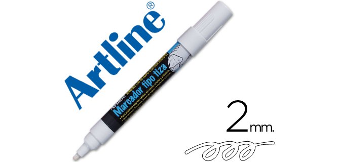 Rotulador artline pizarra verde negra epw-4-bl color blanco