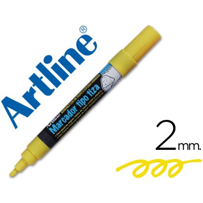 Rotulador artline pizarra verde negra epw-4-am color amarillo bolsa de 4 unidades