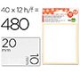 Etiquetas liderpapel sobre de 10 h. + 2 h. obsequio 10x20 mm -35 unidades por hoja