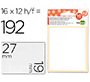 Etiquetas liderpapel sobre de 10 h. + 2 h. obsequio 19x27 mm -16 unidades por hoja