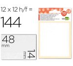 Etiquetas liderpapel sobre de 10 h. + 2 h. obsequio 14x48 mm -10 unidades por hoja
